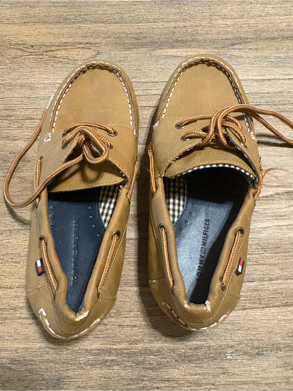 Tommy Hilfiger Men’s Brown Leather Boat Shoes
